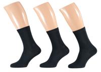 3-paar Bamboe sokken - Hoge sokken voor dames en heren - 38 - Blauw - 38 - thumbnail