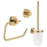 GROHE Essentials Toilet accessoireset 3-delig met toiletborstelhouder, handdoekhaak en toiletrolhouder zonder klep Cool sunrise sw99004/sw99028/sw99044/ - thumbnail