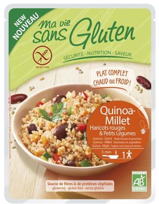 Ma Vie Sans Quinoa gierst rode bonen & groente glutenvrij bio 220 Gram