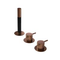 Hotbath Cobber Badrandcombinatie met 2 functies omstel en handdouche Geborsteld koper PVD CB075BCP - thumbnail