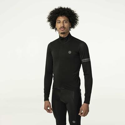 AGU Rain Jersey Fietsshirt Lange Mouwen Performance Heren - Zwart - XXXL