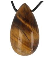 Ruben Robijn Ruben Robijn Edelsteen Druppel Hanger Tijgeroog (1st) - thumbnail