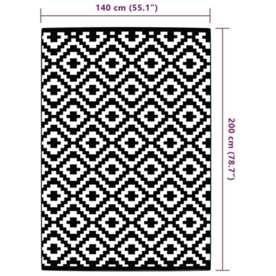 Buitenkleed ARAKIL 140x200 cm PP grijs Buitenkleed ARAKIL 140x200 cm PP grijs