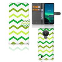 Nokia 1.4 | Telefoon Hoesje | Zigzag Groen - thumbnail