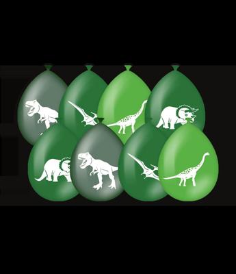 Party Ballonnen Dino Groen (8st)