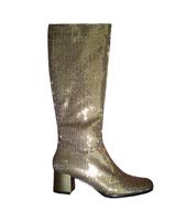 Paillettenlaarzen goud - thumbnail