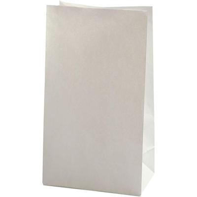 Creativ Company Papieren zakken, h: 27 cm, afm 9x15 cm, 46 gr, wit, 100 stuk/ 1 doos