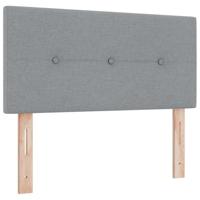 Boxspringbed met matras met matras Lichtgrijs 90 x 190 cm Stof - thumbnail