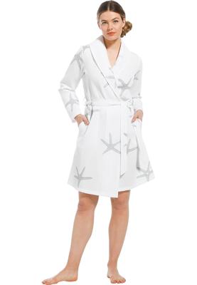 Sauna wafelbadjas dames - zeester-2xl