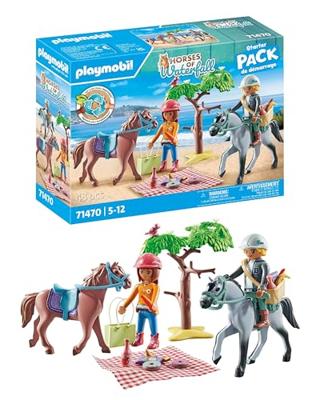 PLAYMOBIL 71470 Amélia en Ben met paarden - thumbnail