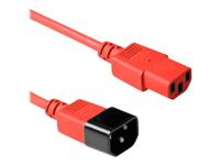 ACT AK5104 Stroomkabel 230V | C13/C14 | Rood | 60 cm - thumbnail