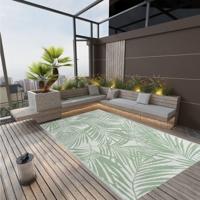 VidaXL Buitenkleed arakil 140x200 cm polypropeen groen - thumbnail