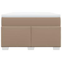 Boxspring met matras kunstleer cappuccinokleurig 140x190 cm - thumbnail