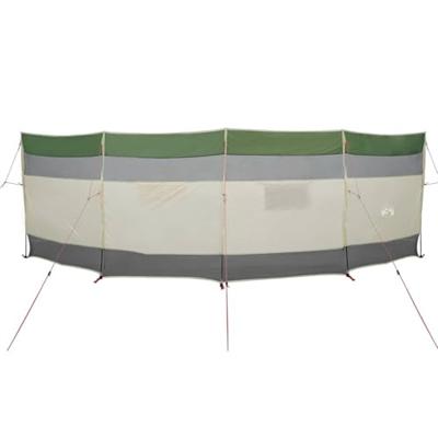 Windscherm camping waterdicht 510x153 cm groen