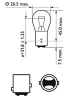 Philips kogellamp lamp 12v 21/5w - thumbnail