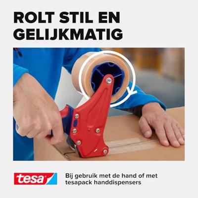 Tesa Verpakkingsplakband PVC | kleurloos | lengte 66 m | breedte 50 mm wiel | 6 stuks - 04120-00008-00 04120-00008-00