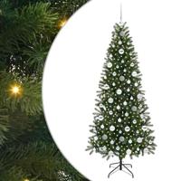 Kunstkerstboom met 300 LED met standaard Groen 180 cm PE en PVC - thumbnail