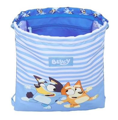 Rugtas met Koordjes Bluey Let's play Blauw 26 x 34 x 1 cm