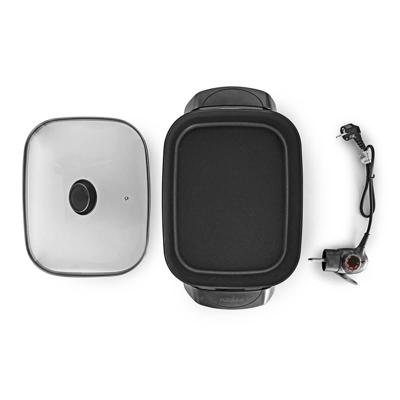 Nedis fcsp110ebk40 elektrische hapjespan 40 cm dik gegoten aluminum body