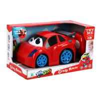 KiddyGo RC Crazy Racer Sport Auto 19 cm + Licht en Geluid Rood - thumbnail