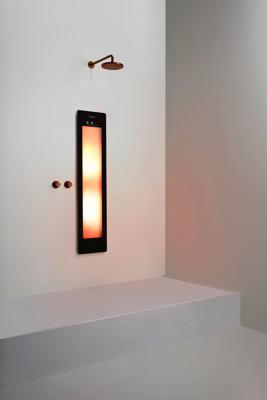 Sunshower One M inbouw met infrarood black