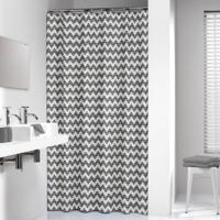 Sealskin douchegordijn Motif 100% polyester zwart print 180x200 cm - thumbnail