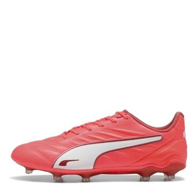 PUMA King Pro Gras / Kunstgras Voetbalschoenen (MG) Rood Wit