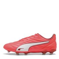PUMA King Pro Gras / Kunstgras Voetbalschoenen (MG) Rood Wit - thumbnail