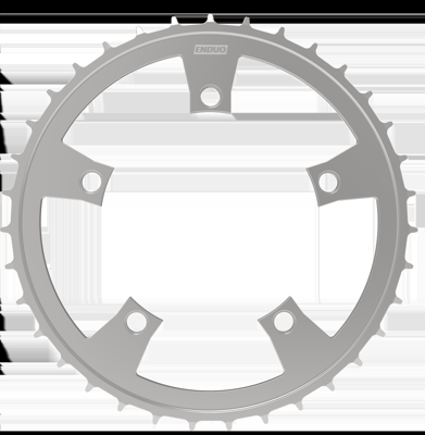 Enduo Kettingblad 64t cargo 5-b 130-bcd cl-46.7mm - zilver Enduo Kettingblad 64t cargo 5-b 130-bcd cl-46.7mm - zilver
