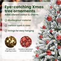 Kunstkerstboom met 150 LED Groen en Wit 120 cm PVC en Metaal - thumbnail