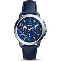 Horlogeband Fossil ES4131 Leder Blauw 18mm - thumbnail