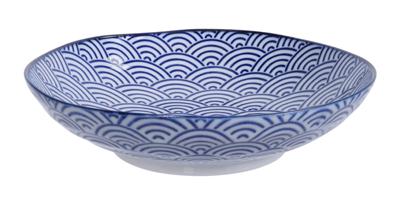 Diep Pastabord Golven - Nippon Blue - Tokyo Design Studio - 21 x 5.2 cm