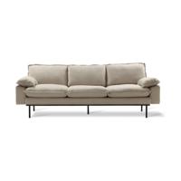 HKliving Retro bank 3-zits Cosy Beige - thumbnail
