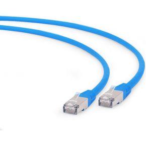 S/FTP Cat6A patchkabel LSZH, blauw 1 meter