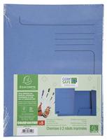Dossiermap exacompta cleansafe 2kleppen blauw - thumbnail