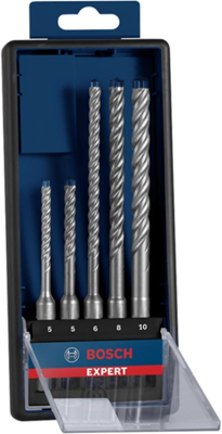 Bosch Accessories EXPERT SDS plus-7X 2608900197 Wolfraamcarbide Hamerboor 5-delig 5 mm, 6 mm, 8 mm, 10 mm SDS-Plus 5 stuk(s)