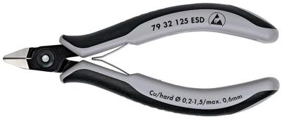 Knipex Zijsnijtang spitse-kop 125 mm ESD - 7932125ESD Knipex Zijsnijtang spitse-kop 125 mm ESD - 7932125ESD