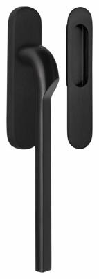 Formani Rivio by Gensler GL230Y massieve set hefschuifdeurbeslag inclusief cilindergat PC69 - PVD mat zwart