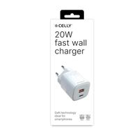 Celly Wall Charger 1 USB-A / 1 USB-C, 20W, wit - thumbnail