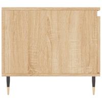 Salontafel 100x50x45 cm bewerkt hout sonoma eikenkleurig - thumbnail