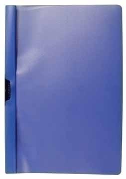 Q-CONNECT Klemmap metalenclip A4 30 vel Transparant blauw