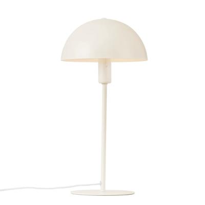 Kleine tafellamp beige met E14 fitting en schakelaar Norlux Ellen 41 cm