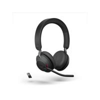 Jabra Evolve2 65 MS On Ear headset Bluetooth Stereo Zwart Volumeregeling, Indicator voor batterijstatus, Microfoon uitschakelbaar (mute) Telefoon - thumbnail