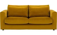 Goossens Bank Ravenia geel, stof, 2,5-zits, stijlvol landelijk - thumbnail
