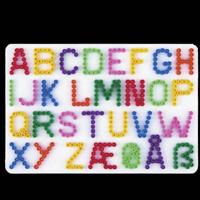 Hama Strijkkralen Grondplaat Letters Wit - thumbnail