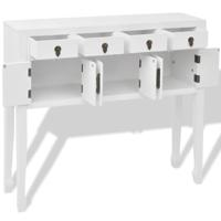 VidaXL Dressoir chinese stijl massief hout wit - thumbnail