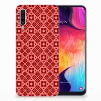 Samsung Galaxy A50 | TPU bumper | Batik Rood - thumbnail