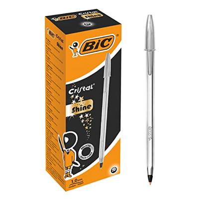 Boligrafo de tinta líquida Bic 921339 Zwart Zilverkleurig 0,32 mm (20 Onderdelen)