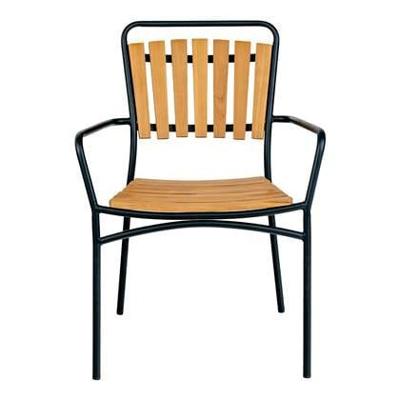 House Nordic - Eetkamerstoel Teak Naturel - Cleveland - Set van 4 House Nordic - Eetkamerstoel Teak Naturel - Cleveland - Set van 4