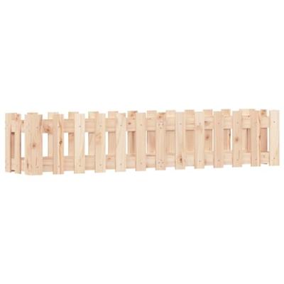 VidaXL Plantenbak verhoogd met hekontwerp 150x30x30 cm grenenhout